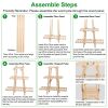 Wooden Plant Stand 3-Tier Potted Flower Shelf Multi-tier Flower Pot Rack Holder Triangle Ladder Plant Vase Display Rack 82lbs Max Load for Indoor Pati